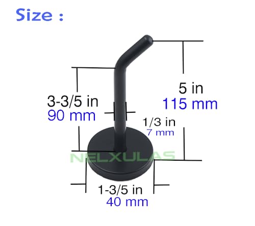 Classic Black Stainless Steel Heavy Duty Coat Hook, Durable Robe Hanger Wall Mount Hook, Perfect Touch Your Bathroom, Bedroom, Closets, Wardrobe, Kitchen (5", 4 PCS) - size: 5", 4 PCS