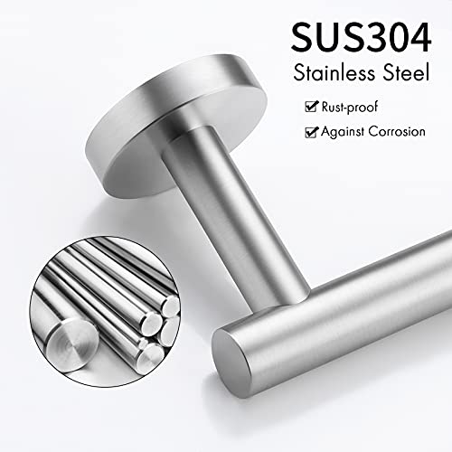 KES Bathroom Towel Bar 25.2 Inches Bath Towel Rack for Bathroom | Towel Holder SUS304 Stainless Steel Brushed Finish, Total Length 27.6 Inch, A2000S70B-2 - color: Brushed Grey, size: 27.6 Inch