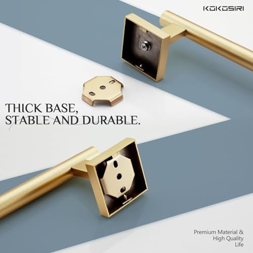 KOKOSIRI Hand Towel Bar Bathroom Towel Holder for Bath Kitchen Cabinet Towel Rails 16 Inch Brushed Gold Stainless Steel B4005BG-L16 - color: Brushed Gold, size: 16-Inch