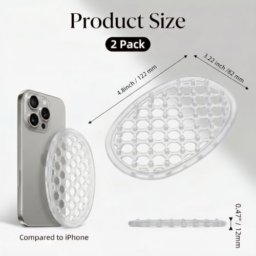 2 Pack Transparent Silicone Soap Dish, Self Draining Non-Slip Soap Holder, Bar Soap Saver Pad for Bathroom, Shower, Bathtub & Kitchen - color: Transparent