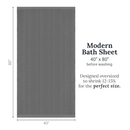 GILDEN TREE Waffle Bath Sheet Quick Dry Towel, Thin Luxury Bath Towels, Bath Sheets 40x80 Large Bath Towels, Modern Style (Slate) - color: Slate, size: Bath Sheet (40" x 80")