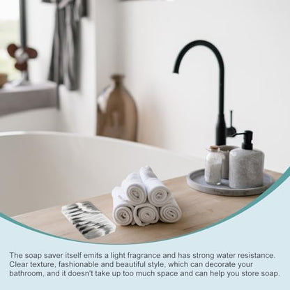uxcell 2 Pcs Self Draining Silicone Soap Dish, Soap Tray with Drainage for Bathroom Shower Kitchen Sink, 4.5" x 3.1" x 0.4", Grey/White - color: Grey/White