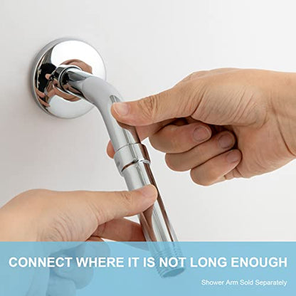OFFO Shower Head Extension Arm, Shower Arm Extension Shower Head Extender Made of 304 Stainless Steel Shower Pipe Extension, Chrome 3 in - color: Chrome, style: 3 in