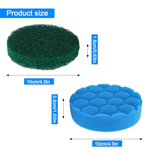 Electric Spin Scrubber Replacement Brush Heads Set, 10 Piece Replacement Brush Cleaning Kit for Cordless Power Scrubber, for Household Cleaning Brushes Kitchen Bathroom Floor Tile Car