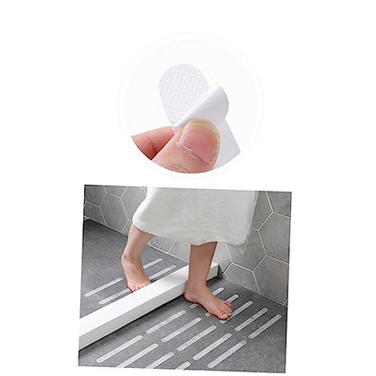 OUNONA 15Pcs Anti-Slip Tape Sticker, EVA Bathroom Safety Strips | Easy to Install, White Elegant Finish, Doorway and Corridor Use, Prevents Slipping