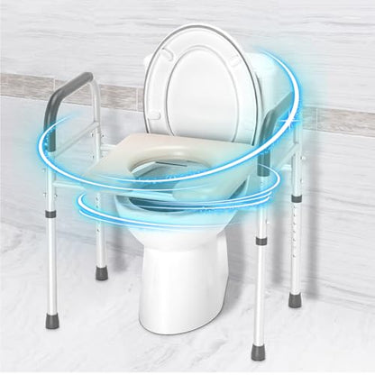 PU Commode Seat Cushion with Sponge Padded,C Shape Waterproof Soft Pad,Suitable for Bedside Commode Chairs,Raised Toilet Seats(Beige) - color: Beige