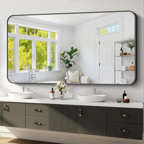 Koonmi Bathroom Wall Mirror,36x71 Inch Large Vanity Mirror for Over Sink - size: 71"L x 36"W