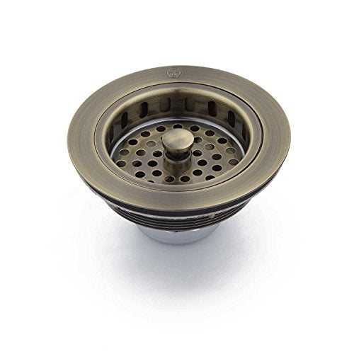 Signature Hardware 212170 4-1/2" Basket Strainer with Tailpiece - color: Polished Nickel
