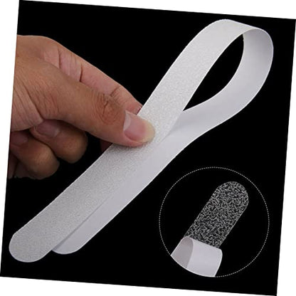 36pcs Slip Tape for Bathroom Non-Slip Strips White Shower Bathtub Safety Adhesive Treads Skid Stickers Bath Safety Strips Non Stickers for Stairs Floors - size: 38X2cm