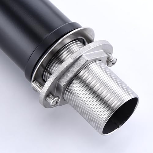 SUMERAIN Stainless Steel Bathroom Sink Faucet Lead-Free Matte Black Lavatory Faucet Single Handle | Stainless Steel, Lead-Free, Unique Flow Pattern, Water-saving, Easy DIY Install - color: Matte Black