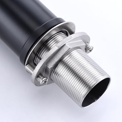 SUMERAIN Stainless Steel Bathroom Sink Faucet Lead-Free Matte Black Lavatory Faucet Single Handle | Stainless Steel, Lead-Free, Unique Flow Pattern, Water-saving, Easy DIY Install - color: Matte Black