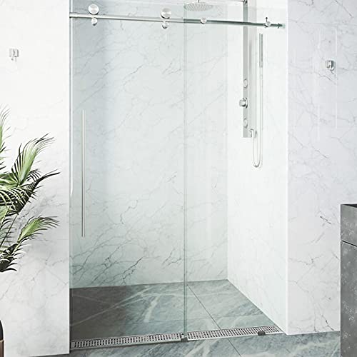 Neodrain 72" Linear Shower Drain, Brushed 304 SS Bathroom Linear Drain,cUPC | Brushed Nickel Shower Drain with Quadrato Grate& Adjustable Feet, Long Rectangle Shower Floor Drain in Bathroom, Balcony etc - color: Brushed Nickel, size: 72 In
