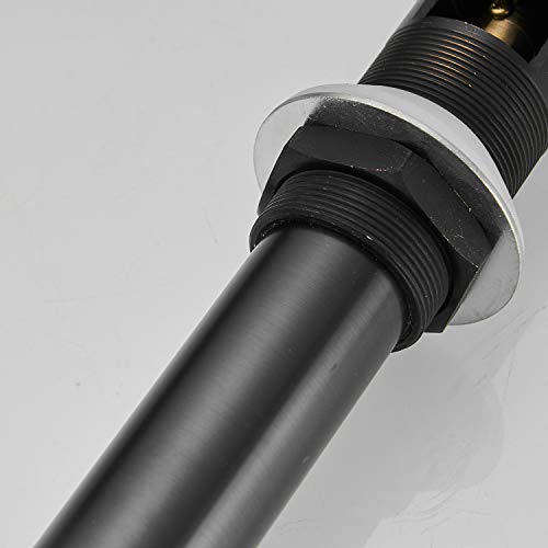 15/8" Bathroom Faucet Vessel Vanity Sink Pop Up Drain Assembly Stopper Plug | with Overflow Fits Bathroom Standard Sink Hole 1-1/2" to 1-3/4" Oil Rubbed Bronze Push & Seal by Homevacious - color: Oil Rubbed Bronze, style: With Overflow
