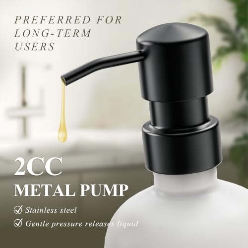 Cisily Kitchen Soap Dispenser Set Comes with Ceramics Sponge Holder, Gold Pumps, and Instant Dry Tray, Hand and Dish Soap Dispenser Set (4, Black + White + Sponge Holder) - color: Black + White + Sponge Holder