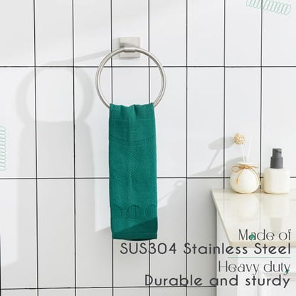 KOKOSIRI Bath Towel Holder Brushed Nickel Hand Towel Ring Bathroom Accessories Shower Towel Rack Stainless Steel Wall Mount, B3010BR - color: Brushed Nickel