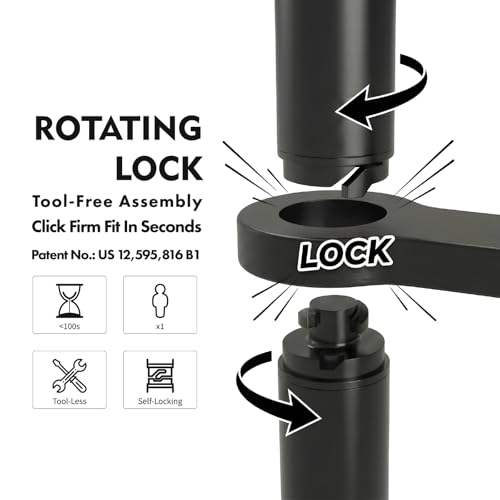 Toilet Paper Holders Free Standing, Holds up to 7 Rolls Toilet Paper Stand with Storage, Bathroom Toilet Paper Organizer with Top Shelf for Small Items, 1-Min Rotating-Lock Assembly, Black,L - color: Black