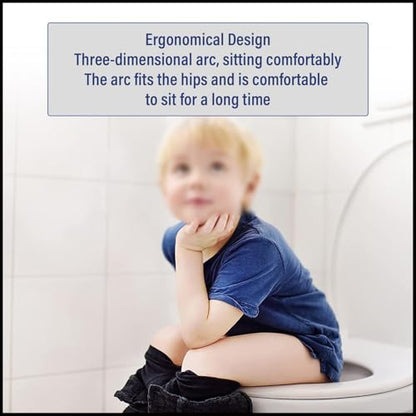 Quick Release Toilet Seat with Simple Top Fixing, Adjustable 360° Hinges - Standard WC Loo Seat