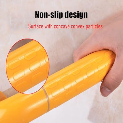 1 piece Safety Grab Bar,Non-Slip Textured Industrial Pipe Shower & Stair Handrail with Concave-Convex Surface,304 Stainless Steel Core(140cm/4.59ft) - size: 140cm/4.59ft