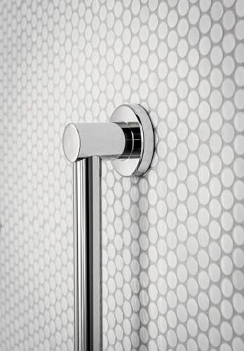 Moen YG0418CH Bathroom Safety 18-Inch Stainless Steel Modern Bathroom Grab Bar, Chrome - color: Chrome