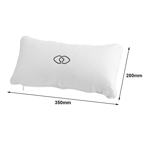 Bathtub Cushion with Suction Cups, Non Slip Bath Pillow for Head Neck Support, Spa Pillow for Relaxing Soaking