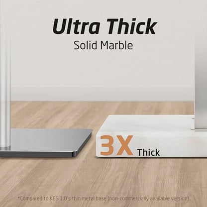 KES 37" H Standing Towel Rack, Heavy Marble Base, Brushed Finish | Taller Version, SUS304 Stainless Steel, 8.23 Lb Base, Anti-Slip Pads, Ideal For Large Bath Towels, No Drilling - color: Brushed Finish, size: 37" H (Equal-height)
