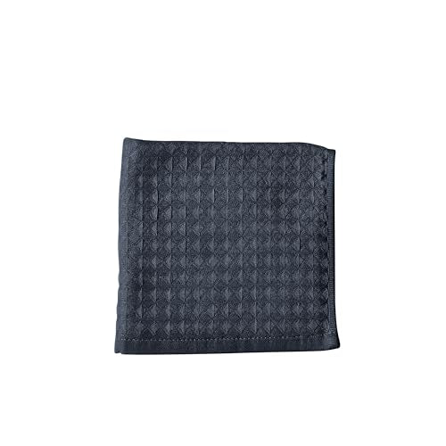 UCHINO Waffle Twist Cotton Washcloth Absorbent Quick Dry 13 x 13 Ebony, 1Pc - color: Ebony, size: Wash Cloth