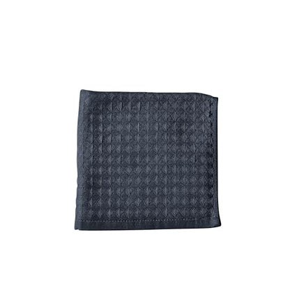 UCHINO Waffle Twist Cotton Washcloth Absorbent Quick Dry 13 x 13 Ebony, 1Pc - color: Ebony, size: Wash Cloth