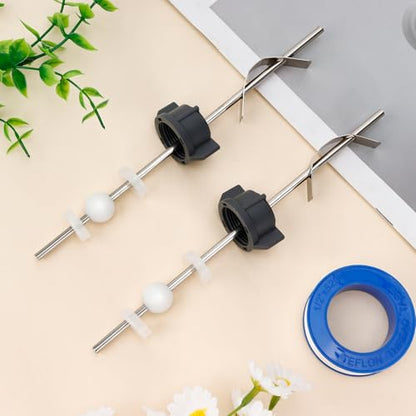 Sink Pivot Rod Replacement, 15MM Ball, Long Rod, Pop-Up Drain Repair Kit | Bathroom Sink Drain Stopper Kit, Compatible with Moen, Kohler, Lavatory Pop Up Center Piece Assembly - size: 15mm ball+ long rod