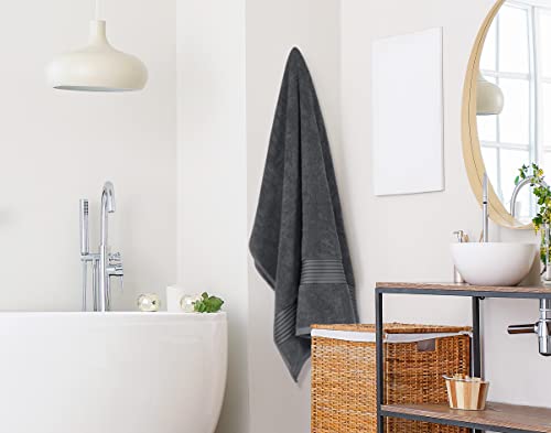 Utopia Towels Extra Large Bath Sheets, 2 Pack, 35x70 In, Cotton, Plum | Soft Lightweight Ring Spun Cotton Shower Towel Set - Highly Absorbent, Quick-Drying, Extra Large Bath Sheets, Durable - color: Grey