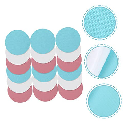 ULTECHNOVO 18Pcs Slip Shower Stickers Bathtub Decals for Safety Peva Adhesive Non Slip Strips Easy Installation for Bathroom Floors Stairs Mixed