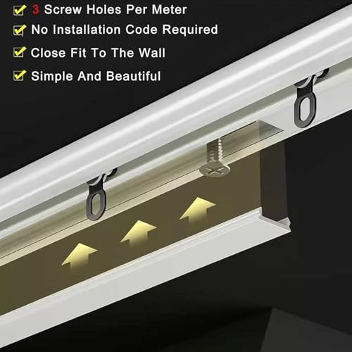 Ultra-Thin Curtain Track Aluminum Curtain Track Ceiling Mounted Curtain Rail Curtain Single Tracks Room Divider-Ceiling Curtain Rail Curtain Pole for Living Room/Bedroom(Gold,4m(13.1ft)) - color: Gold, size: 4m(13.1ft)