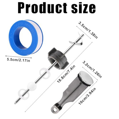 2pcs Sink Drain Parts, Pop-Up Stopper & Pivot Rod & Raw for Price Pfister | Sink Drain Repair Kit for Popular Band, Assembly, Bathroom Replacement, Belt Lavatory - style: Style 2