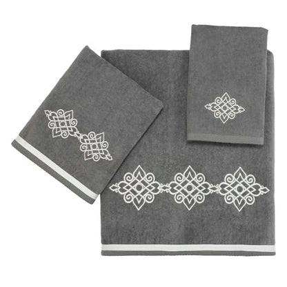 Avanti Linens - Bath Towel, Soft & Absorbent Cotton Towel, Nickel (Riverview Collection) - color: Nickel, size: Bath Towel