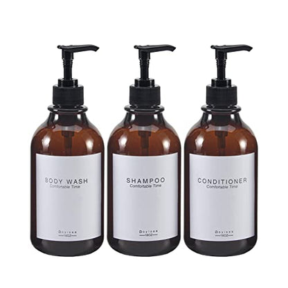 Shampoo and Conditioner Dispenser for Shower Wall,Shower Soap Dispenser 3 Chamber No Drill,Refillable for Shampoo Lotion Oil Shower Soap Hand Soap and Dish Soap… - color: 3 B-brown