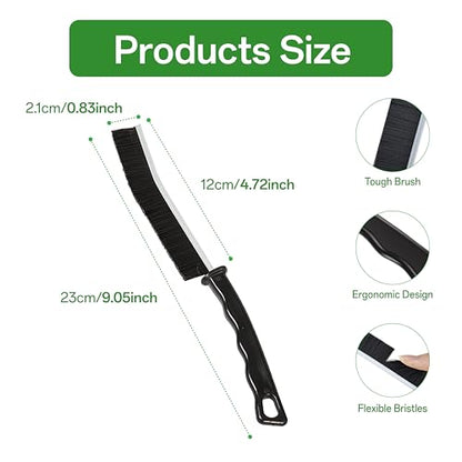 Crevice Cleaning Brush Set, 6 Pack Hard Bristle Detail Brushes for Tight Spaces, Bathroom Tile Grout, Sink, Car Vent - Versatile Gap Cleaning Tool