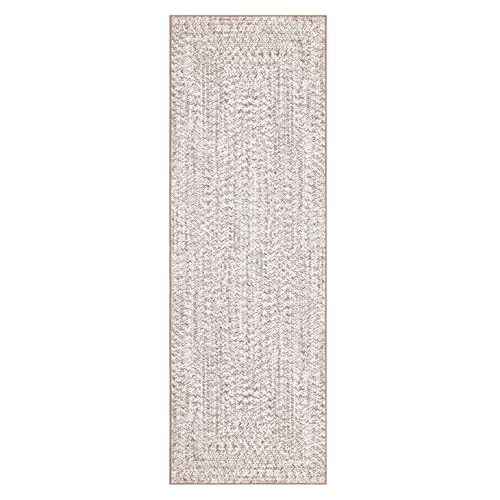 Printed Washable Runner Rug 2x6 2'x6' Beige/Grey - color: Beige/Grey, size: 2' x 6' (Runner)