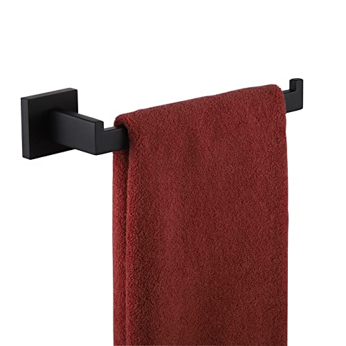 KOKOSIRI Black Towel Ring Hand Towel Racks Rods Bathroom Towel Rails Kitchen Hardware Stylish Stainless Steel, Wall Mount, B3003BK - color: Matte Black