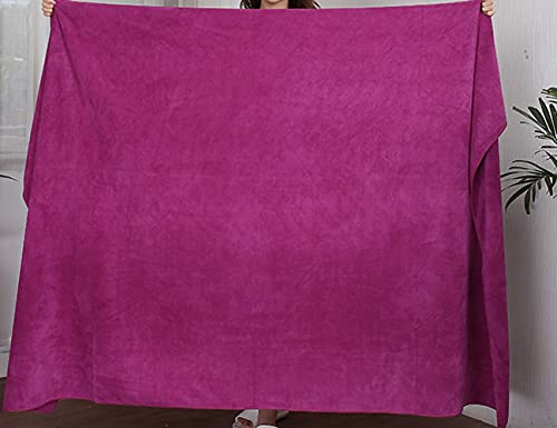 MYLSMPLE Luxury Microfiber Extra Large Bath Towels Beach Bath Sheets Fast Drying Towels Soft Absorbent Towels (36 Inch X 72 Inch) (Berry, 36 Inch X 72 Inch) - color: Berry