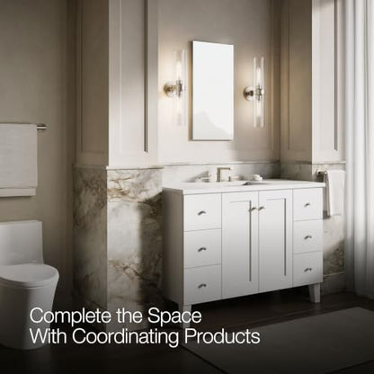 Kohler Verdera 15 in. W x 30 in. H Recessed Medicine Cabinet in Anodized Aluminum - size: 15" W x 30" H, style: Standard