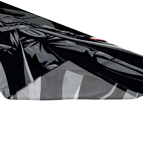 Jay Franco Star Wars Darth Vader Bath Pool Beach Towel - Kids Super Soft & Absorbent 100% Cotton Towel, Measures 28 x 58 - color: Black - Star Wars