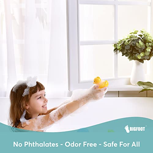 BigFoot Clear Shower Curtain - 72x72 Odorless Plastic with Magnets, Washable Long Bathroom Curtain - Premium PEVA Waterproof Bath Curtain, Rust-Proof Bathroom Essentials - color: 1a Peva Clear Premium, size: 72"W x 72"L (Pack of 1)