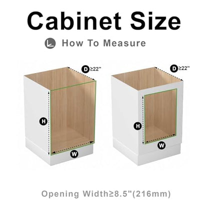 2 Tier Pull Out Cabinet Organizer,(8½"W x 22" D) Soft Close Slide Out Drawer For Kitchen Base Cabinet, Individual Pull Out Shelf, Roll Out Pantry Organization, 22 Inch Deep - size: 2 Tier(8½"W x 22"D)