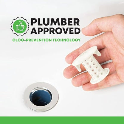 SinkShroom The Revolutionary Sink Drain Protector Hair Catcher/Strainer/Snare, White - color: White