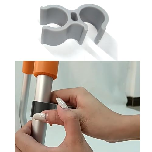 2 Pack Shower Chair Shower Head Holder Handheld Shower Clip Tube Clamp Bracket for Inside Shower Bath Chair Tub Transfer Bench Shower Stool Shower Seat Bathtub Chair Bath Seat