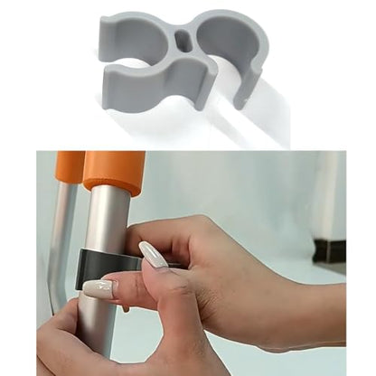 2 Pack Shower Chair Shower Head Holder Handheld Shower Clip Tube Clamp Bracket for Inside Shower Bath Chair Tub Transfer Bench Shower Stool Shower Seat Bathtub Chair Bath Seat