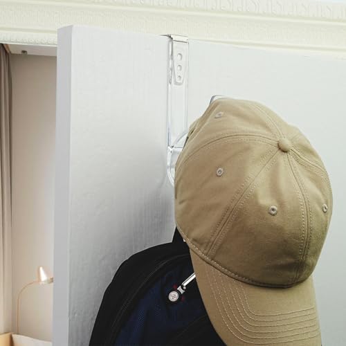 NewTalent Set of 2pcs Adjustable Over the Door Hooks for Hanging, for Living Room, Bathroom, Bedroom, Kitchen Hanging Clothes, Towels, Hats, Coats, Bags - style: Contemporary