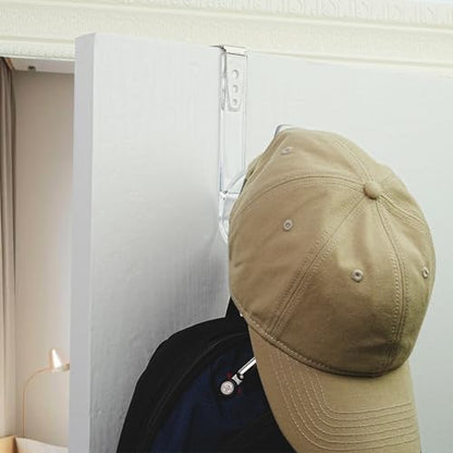 NewTalent Set of 2pcs Adjustable Over the Door Hooks for Hanging, for Living Room, Bathroom, Bedroom, Kitchen Hanging Clothes, Towels, Hats, Coats, Bags - style: Contemporary