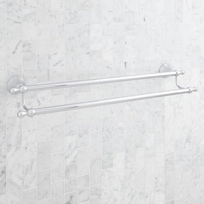 Signature Hardware 955107 Traditional 26-3/4" Towel Bar - color: Brushed Nickel