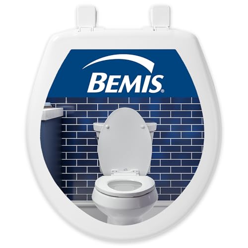 Bemis Slow Close Round Toilet Seat, Easy Clean Hinges, White | Soft close lid never slams, quick-release hinges for deep cleaning, durable plastic, fits all round toilets, 730SLEC - size: Round, style: Slow Close