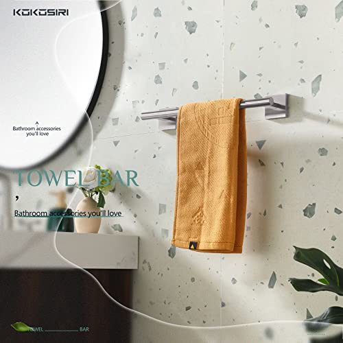 KOKOSIRI Towel Holder 12 Inch Bathroom Hand Towel Bar for Bath Kitchen Toilet Brushed Nickel Stainless Steel B4005BR-L12 - color: Brushed Nickel, size: 12-Inch